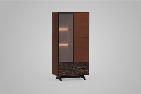 Vitrine à 3 portes - Meubles en chêne